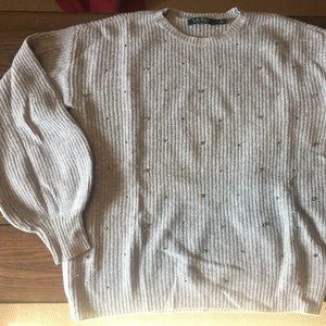 Ralph Lauren Crew Neck Jeweled Sweater NWOT